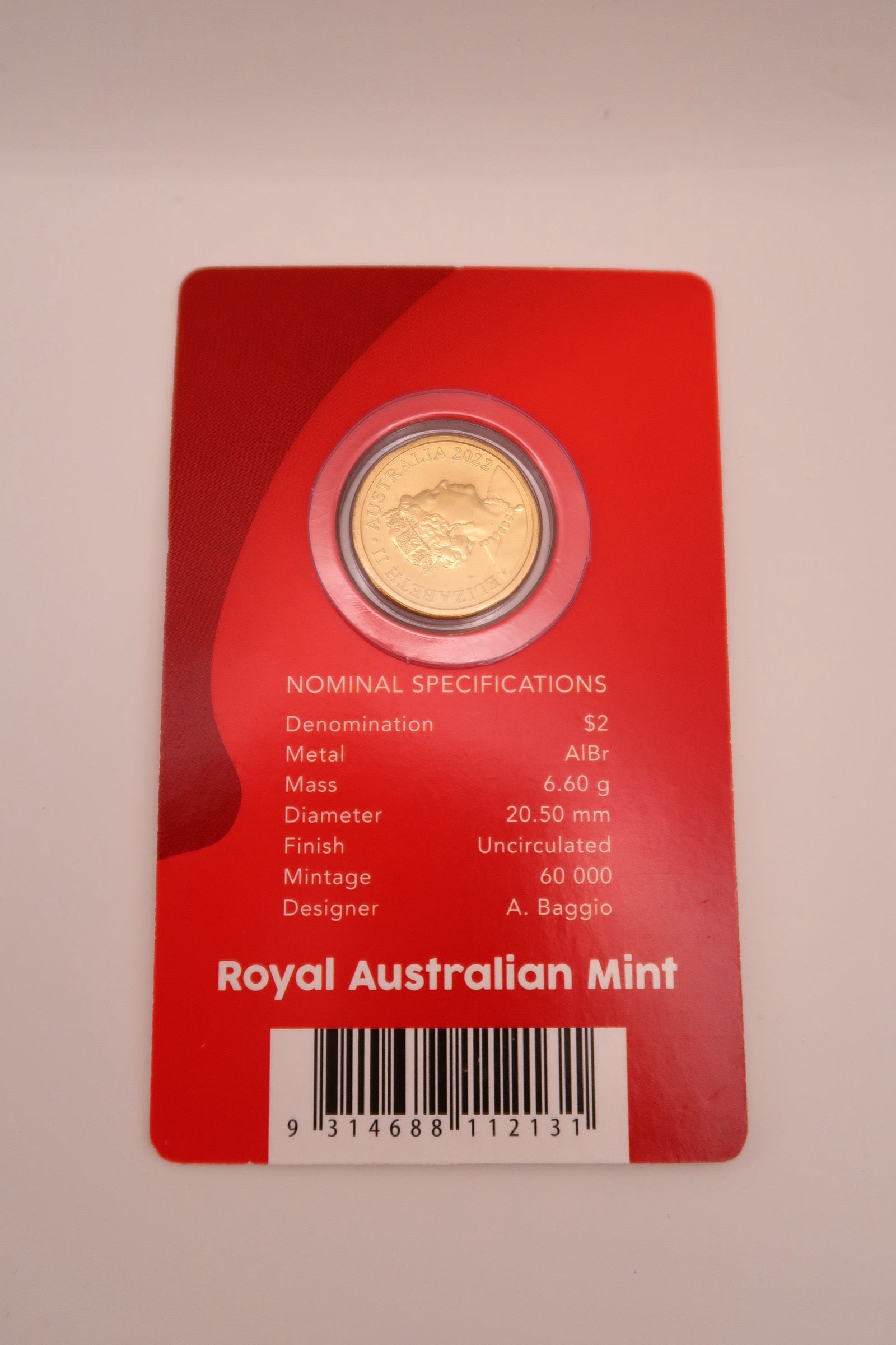 2022 Red Poppy C-Mint Carded coin