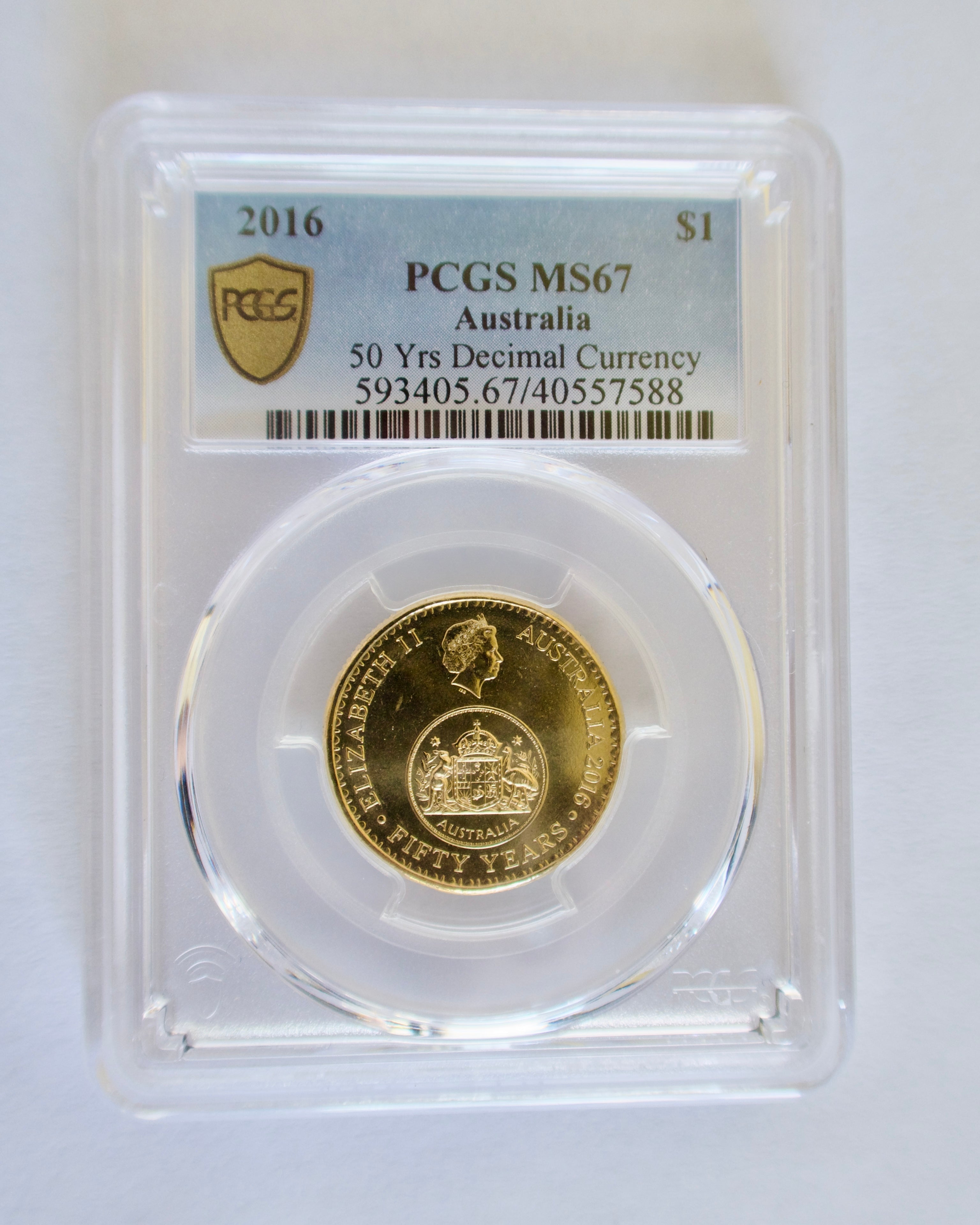 PCGS MS67 Graded 2016 Changeover $1 Coin