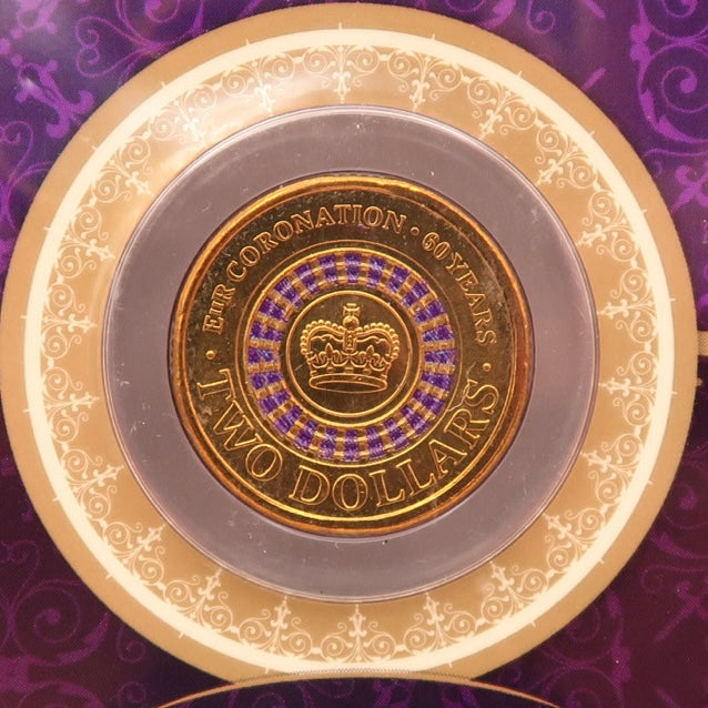 2013 Coronation Carded $2 UNC Coin