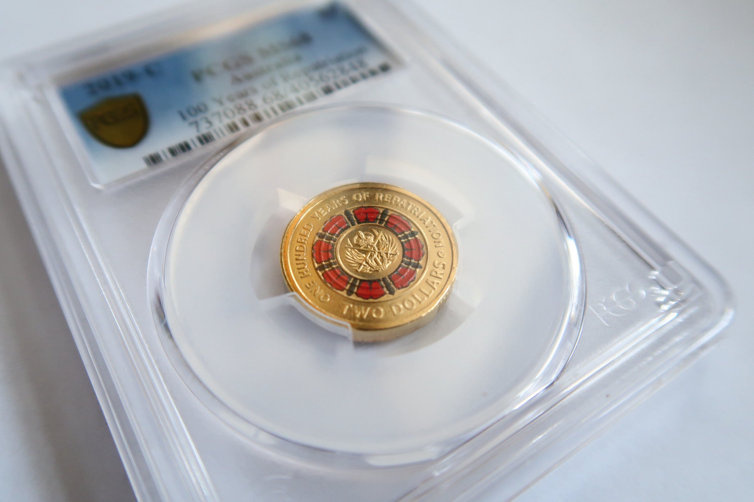 PCGS MS68 Graded 2019 Repatriation C Mint $2 Coin
