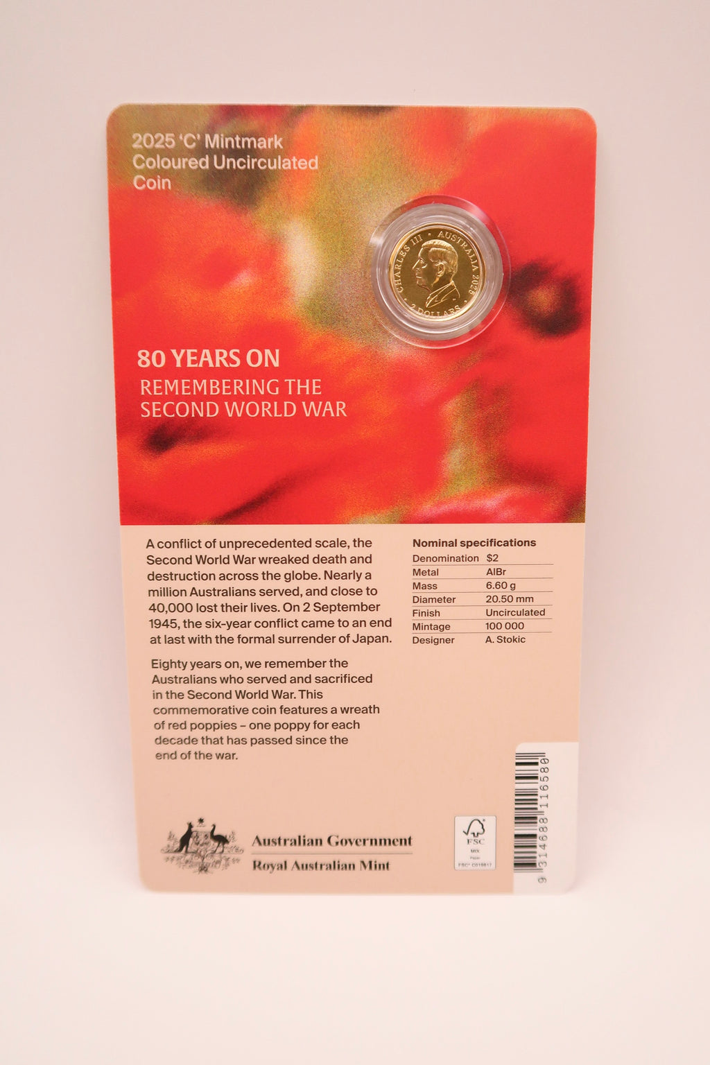 2025 80th Anniversary WWII C-Mint PNC