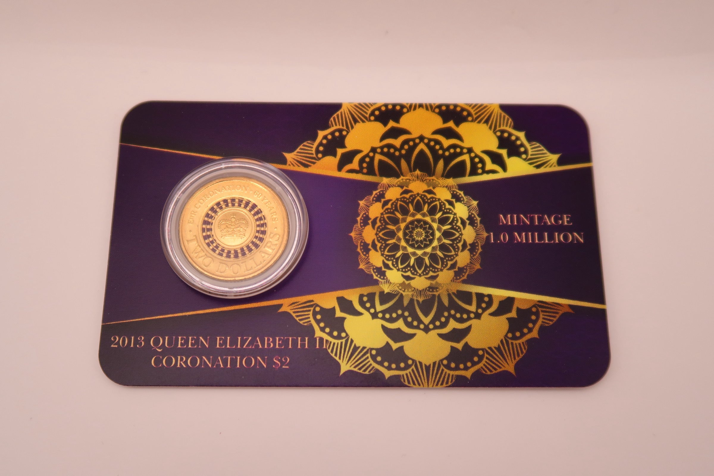 2013 Coronation $2 Carded Coin