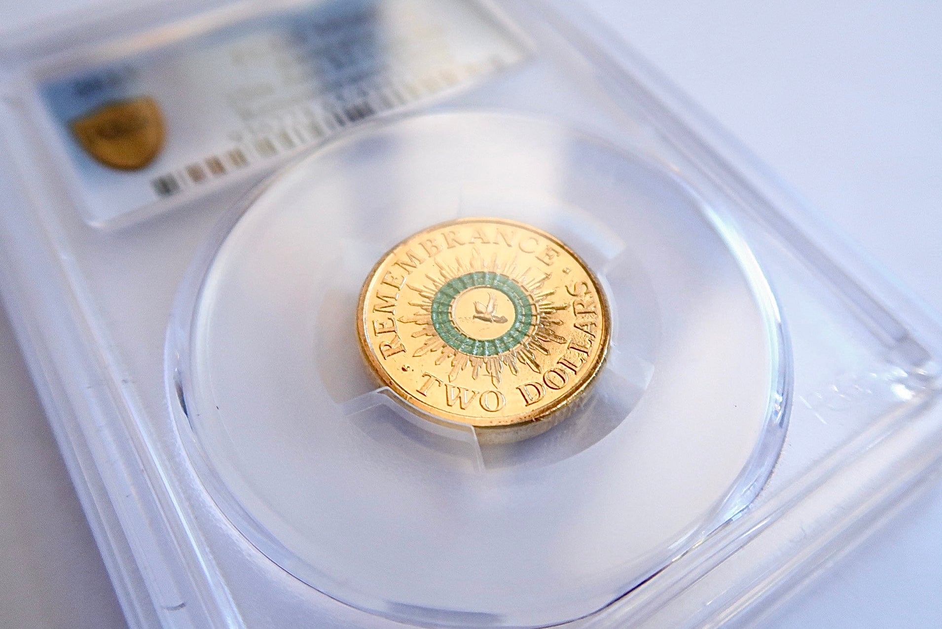 PCGS MS65 Graded 2023 Green Dove $2 Coin