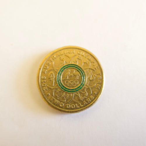 2016 Green Rio Olympic Circulated $2 Coin