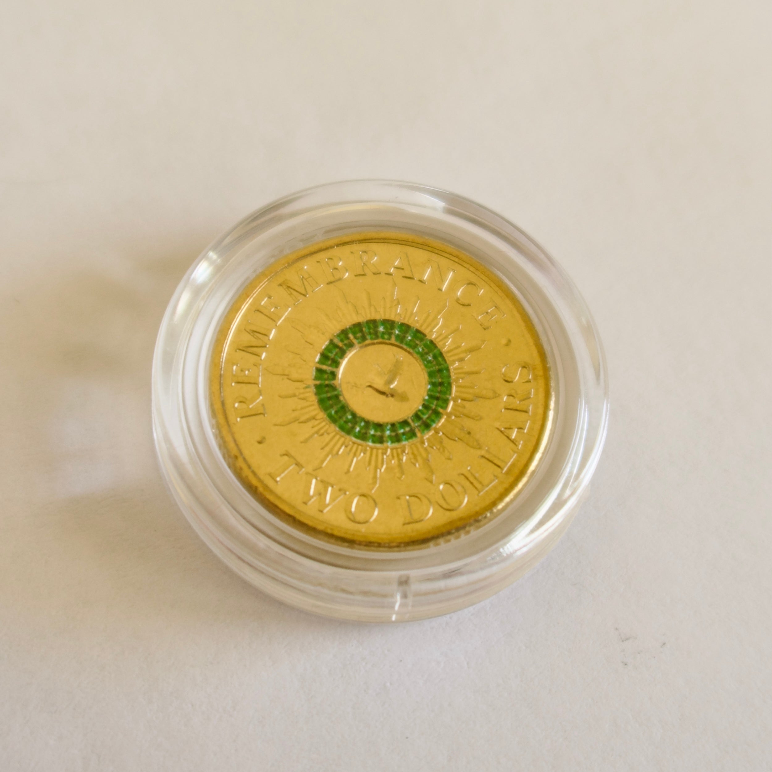 2014 Green Dove UNC $2 Coin