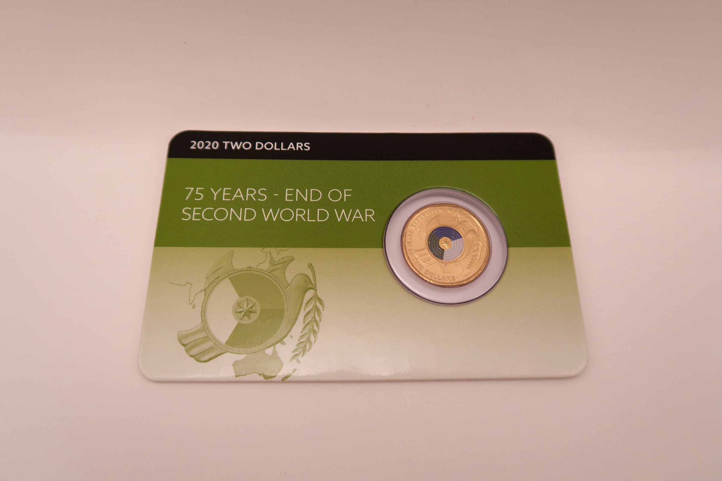 2020 WWII Dove $2 Carded Coin