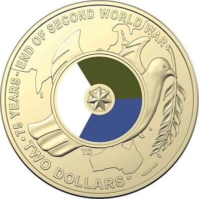 2020 WWII Dove Circulated $2 Coin
