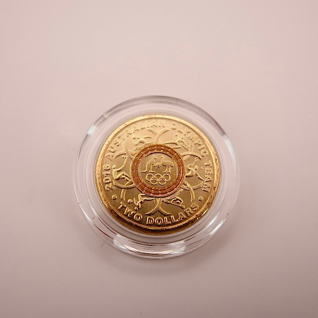 2016 Yellow Rio Olympic UNC $2 Coin