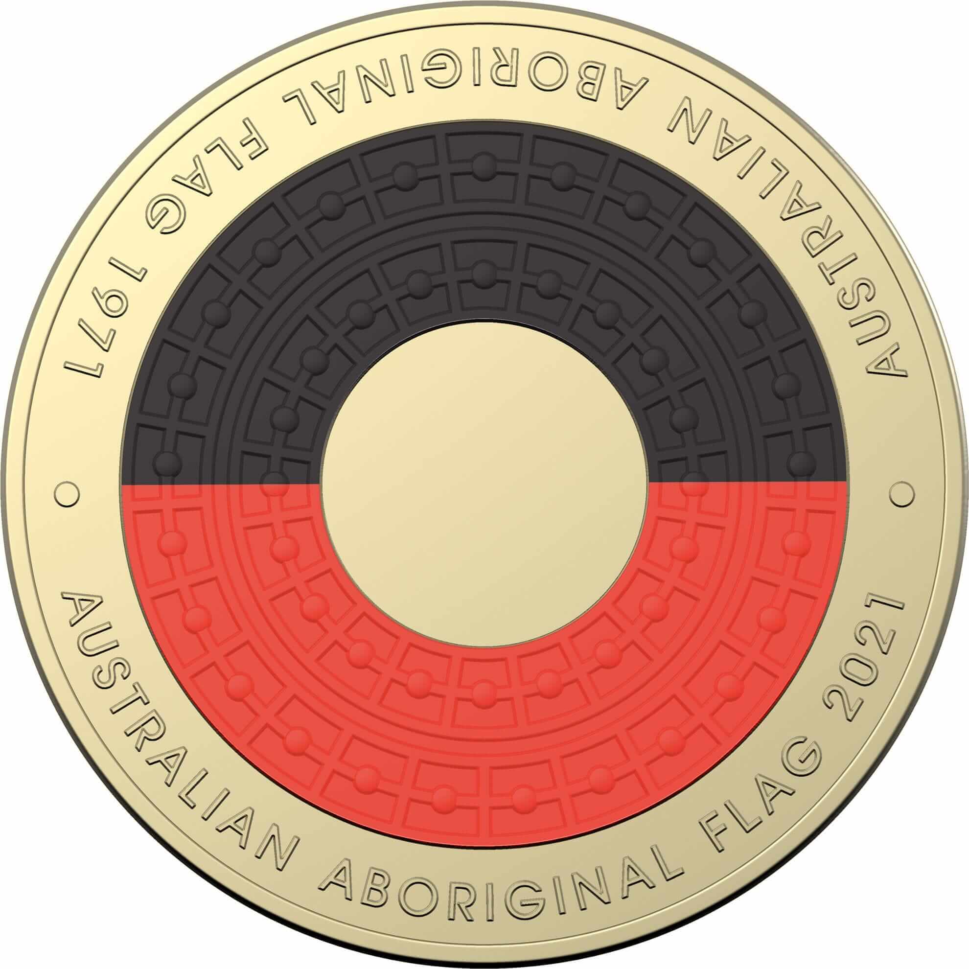 2021 Aboriginal Flag Circulated $2 Coin