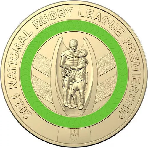 2024 Green NRL Circulated $2 Coin