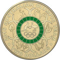 2016 Green Rio Olympic Circulated $2 Coin