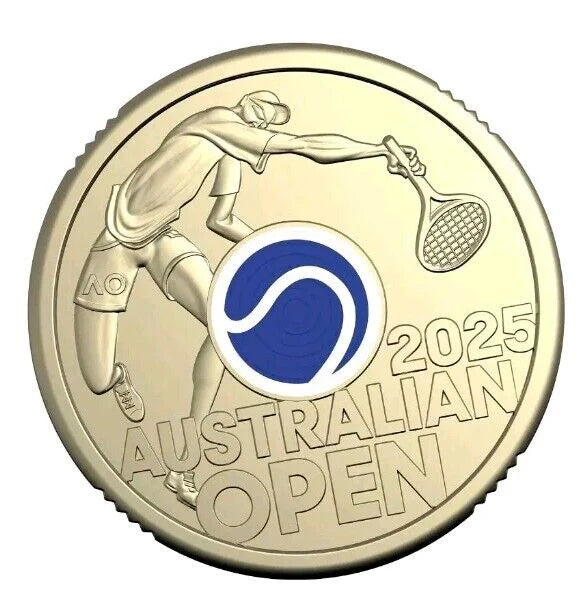 2025 Mens Australian Open Circulated $2 Coin