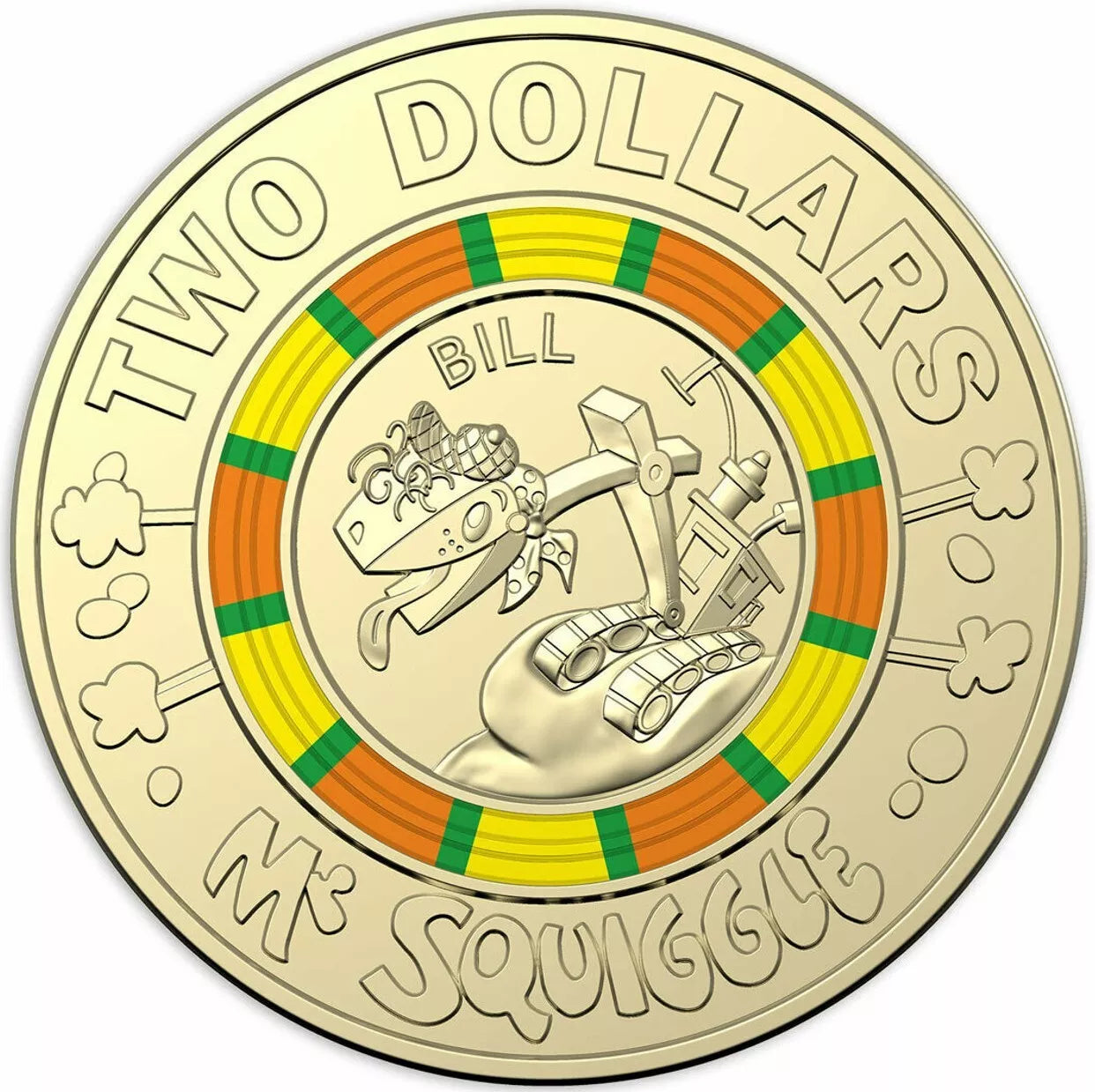 2019 Mr Squiggle - Bill Circulated $2 Coin