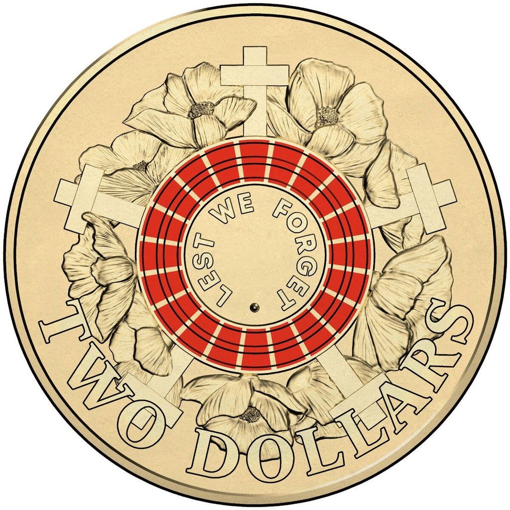 2015 War Graves (Lest We Forget) Circulated $2 Coin