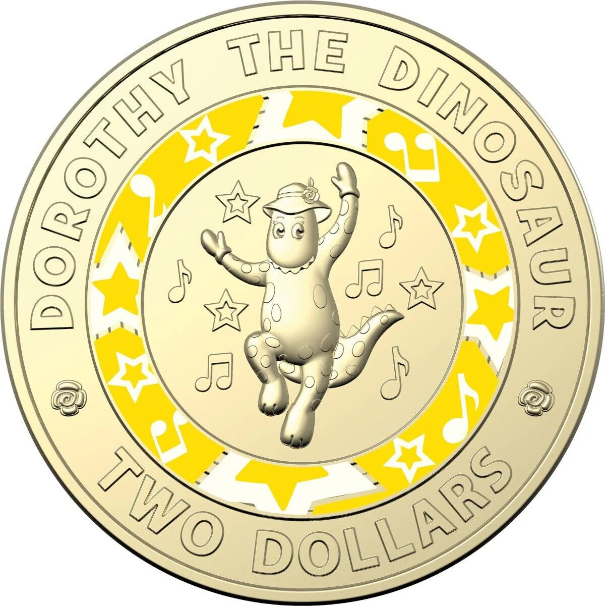 2021 Wiggles - Dorothy The Dinosaur UNC $2 Coin