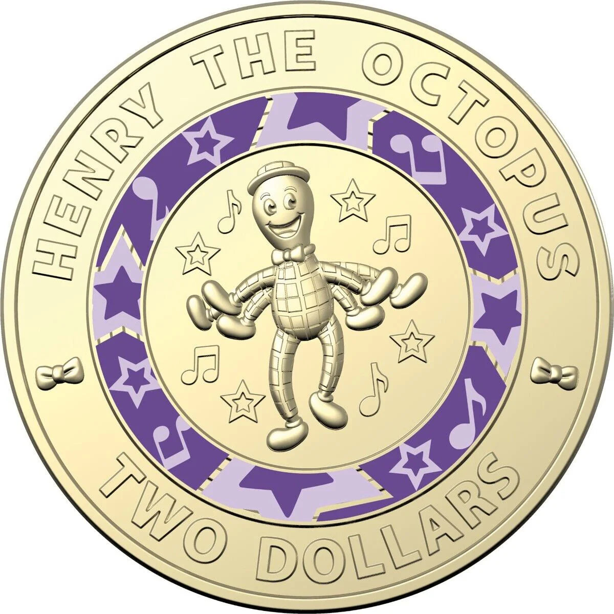 2021 Wiggles - Henry The Octopus UNC $2 Coin